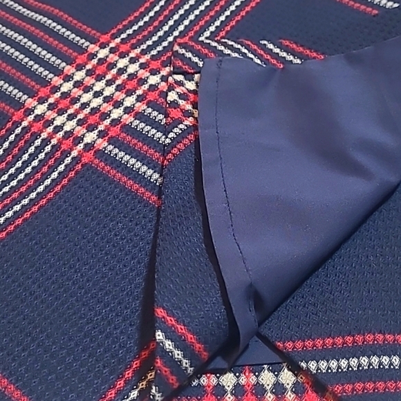 Halogen Navy & Red Plaid Jacquard A-Line Mini Skirt | Size 2P | Nordstrom - Picture 15 of 16